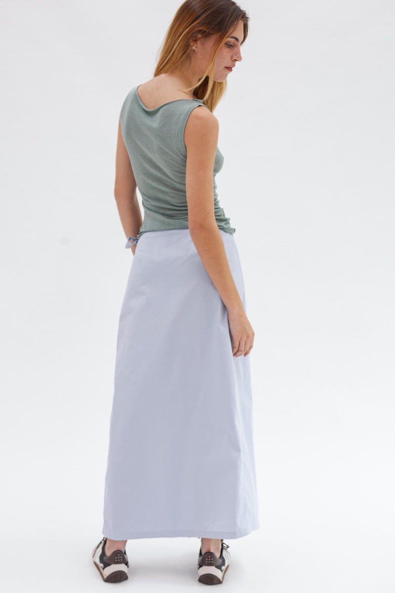 Gia Cotton Wrap Skirt