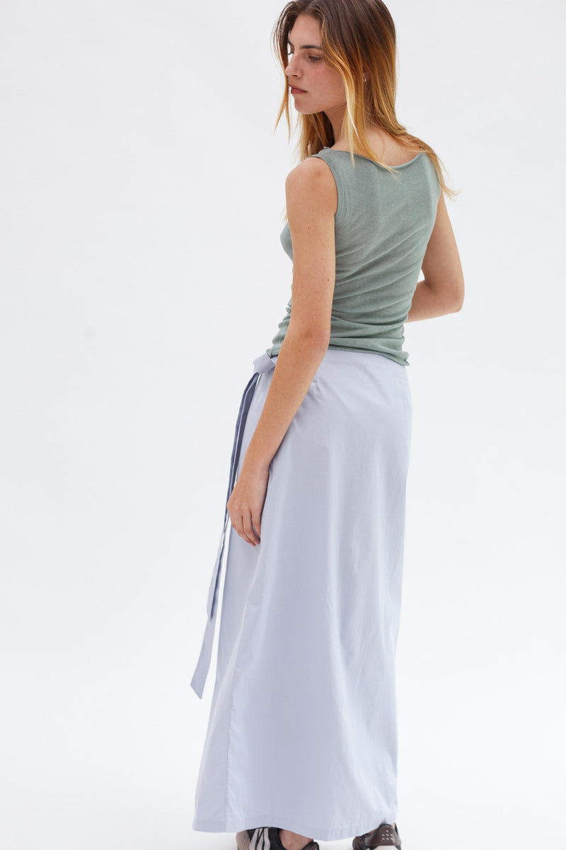 Gia Cotton Wrap Skirt