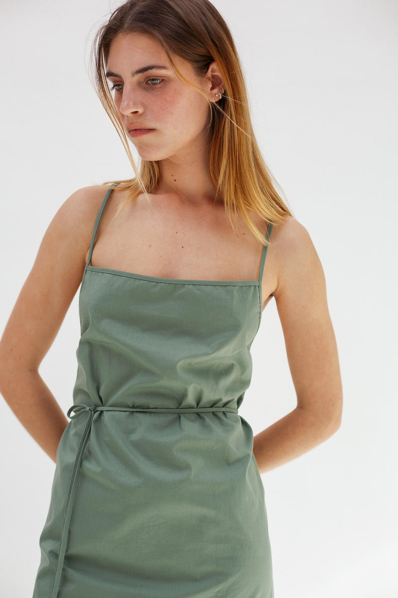 Diviner Cotton Apron Dress