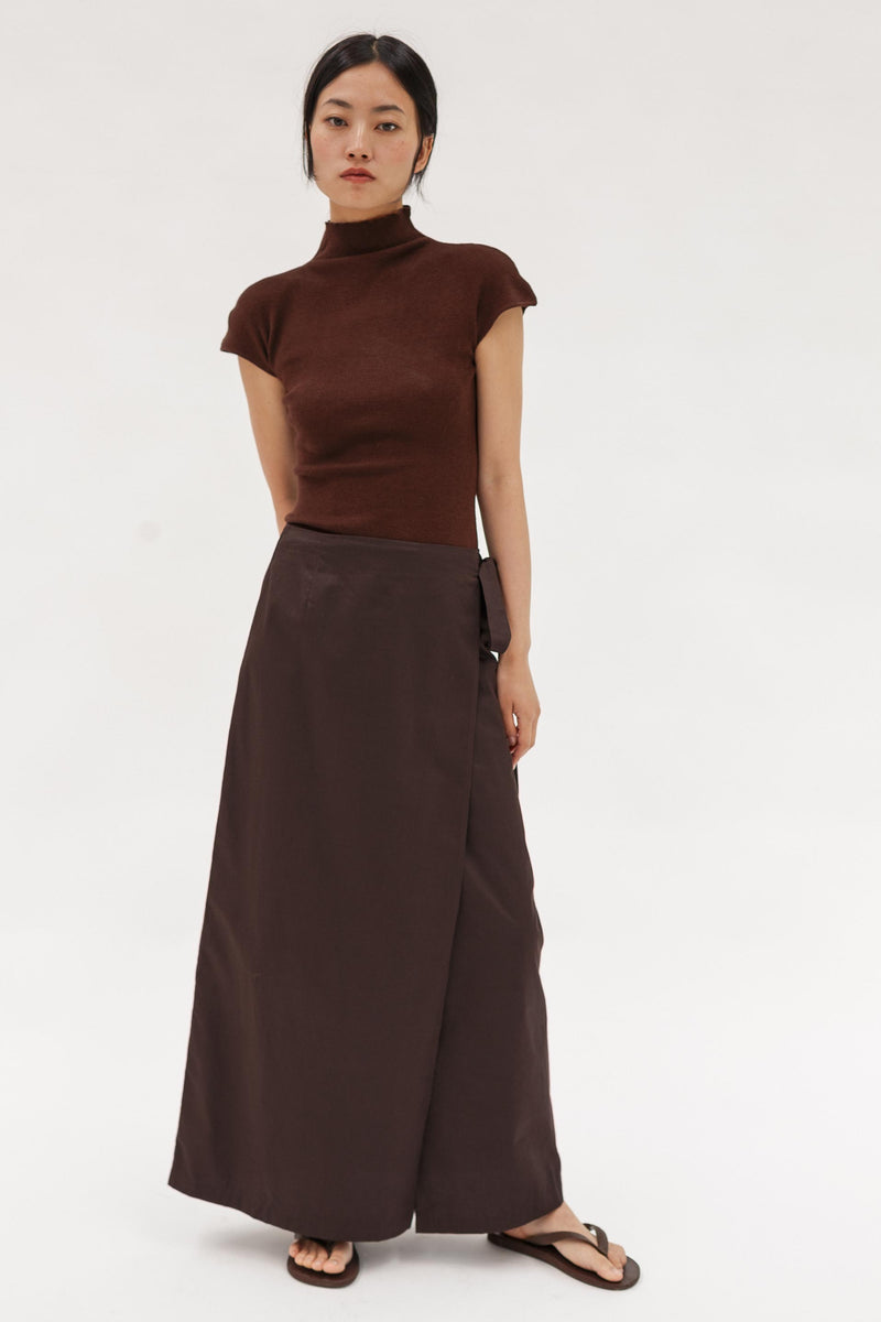 Gia Cotton Wrap Skirt