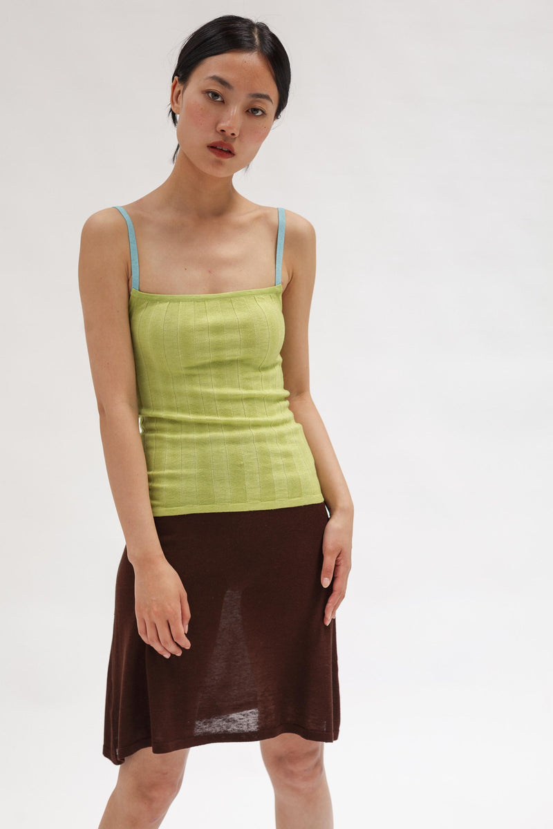 Lolita Silk Cashmere Rib Singlet