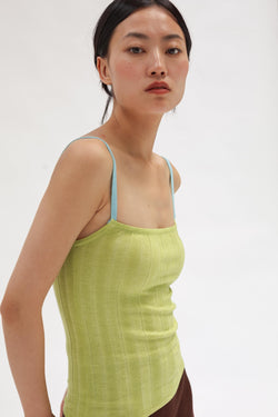 Lolita Silk Cashmere Rib Singlet