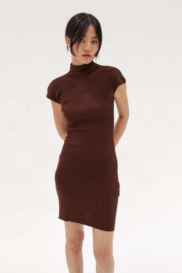 Audrey Silk Cashmere Dress - Wixii