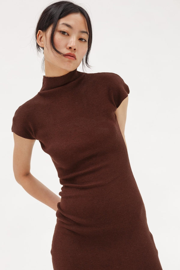 Audrey Silk Cashmere Dress - Wixii