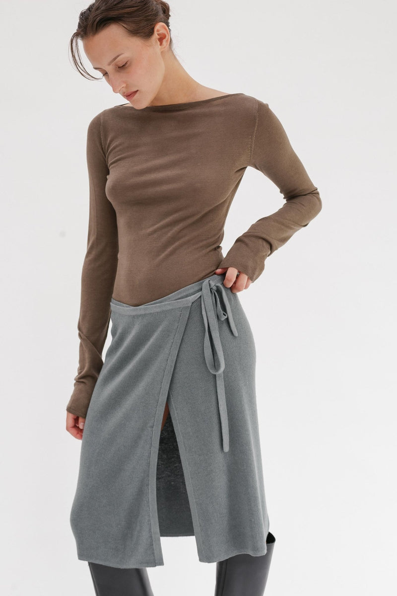 Elysian Silk Cashmere Skirt - Wixii