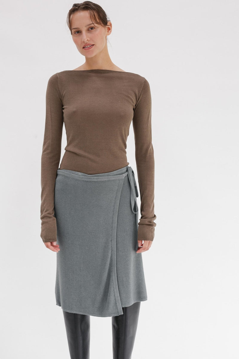 Elysian Silk Cashmere Skirt - Wixii