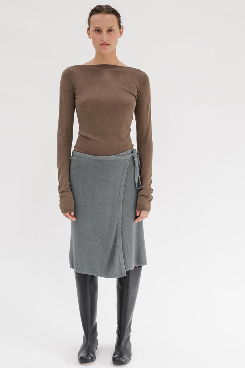 Elysian Silk Cashmere Skirt - Wixii