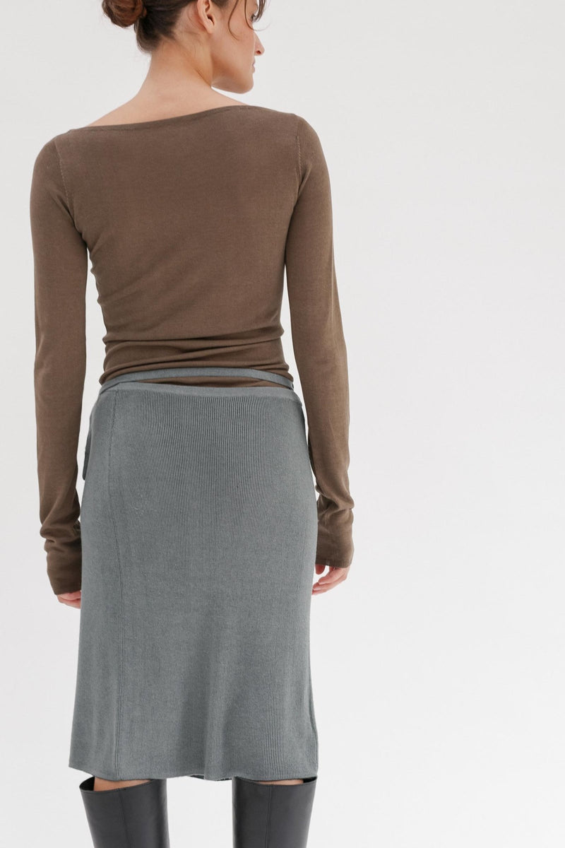 Elysian Silk Cashmere Skirt - Wixii