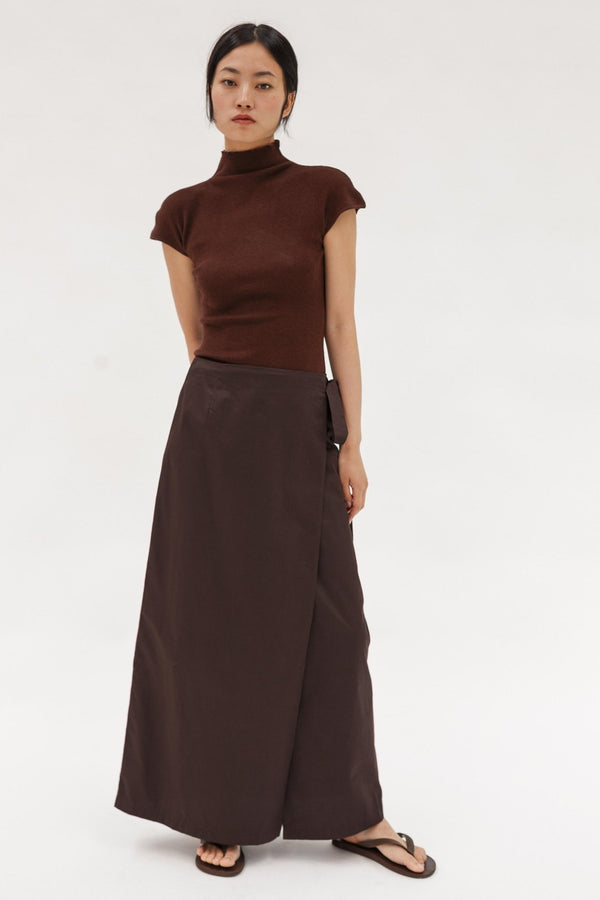 Gia Cotton Wrap Skirt - Wixii