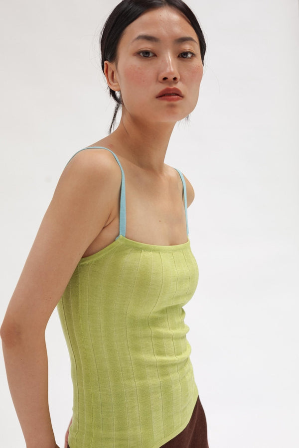 Lolita Silk Cashmere Rib Singlet - Wixii