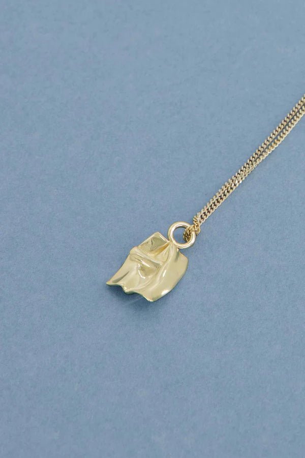 Mars Official Love Letter Necklace Gold Plated Sterling Silver - Wixii