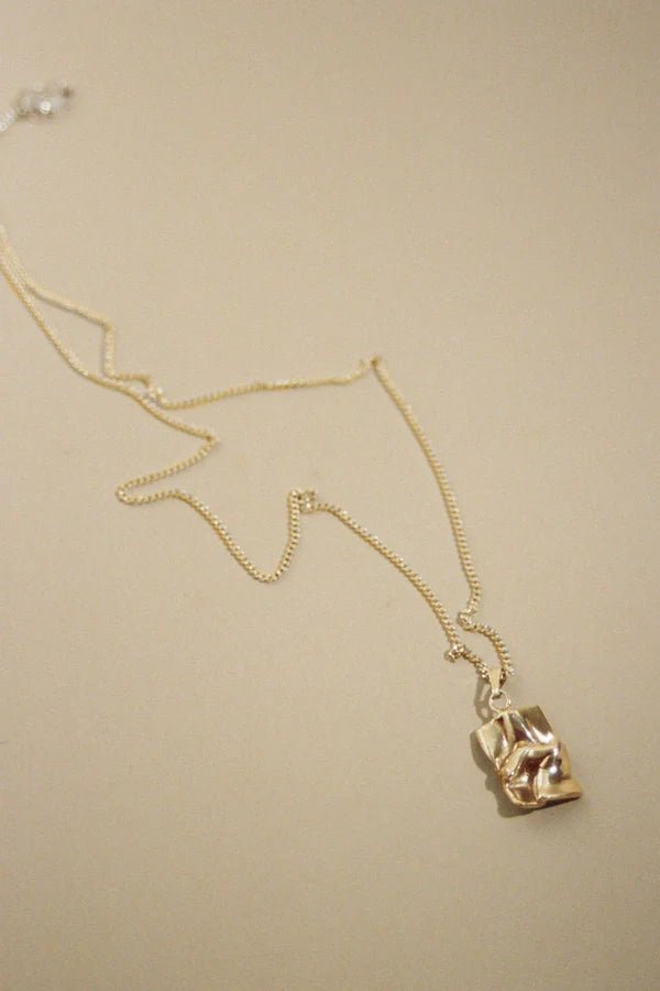 Mars Official Love Letter Necklace Gold Plated Sterling Silver - Wixii