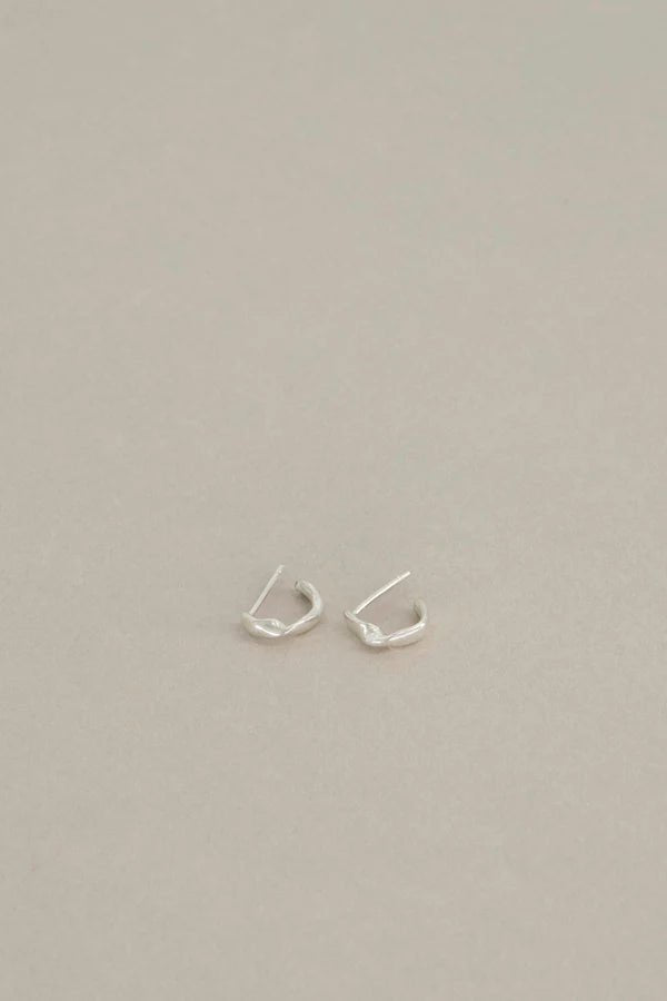 Mars Official Mini Twist Hoops Sterling Silver - Wixii