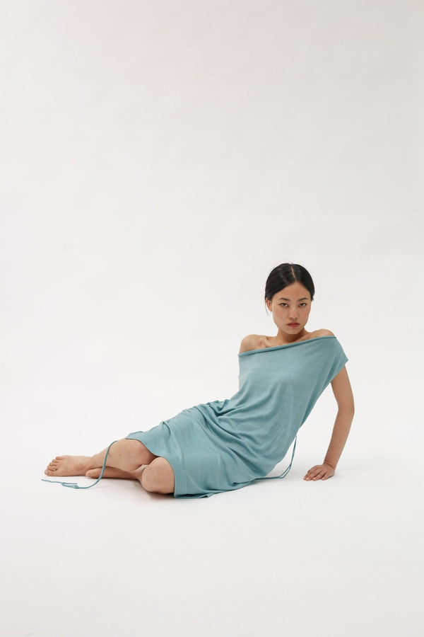 Peace Lily Silk Cotton Dress - Wixii