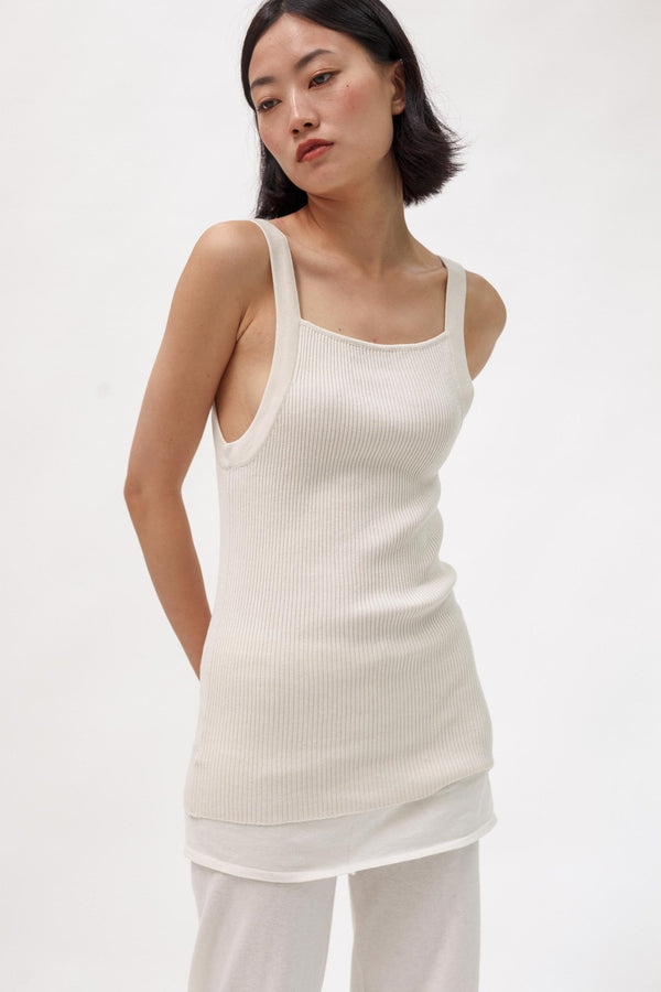 Song Silk Cotton Singlet - Long - Wixii