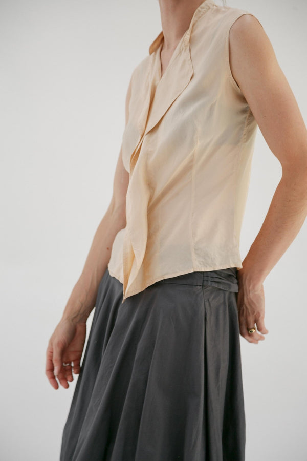 Vintage Cividini Blush Silk Singlet - Wixii